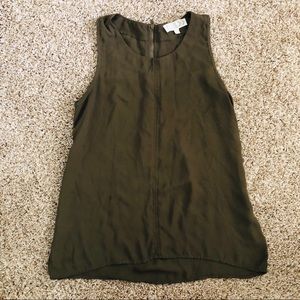 Forest green tank top